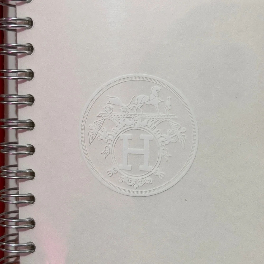 Hermès Paris Spiral Bound Memo Notebook Refill White Horse Logo Unused